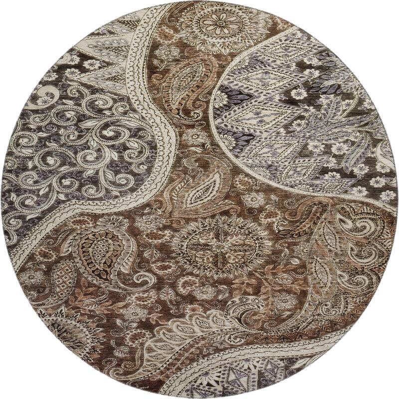 Premium Washable Super Soft Modern Paisley Mayfield Rug