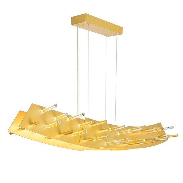 Gondola LED Chandelier With Satin Gold Finish - Satin Gold