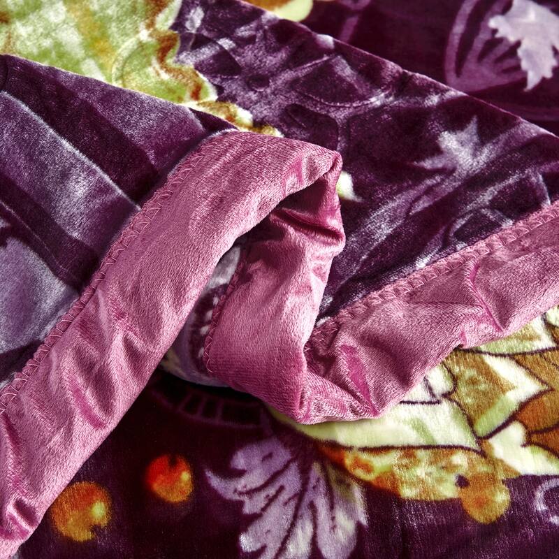 Plush Raschel Korean Printed Fleece Blanket