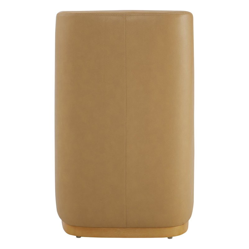 Brian Modern Dining Chairs with Casters&Wood Base Set of 2