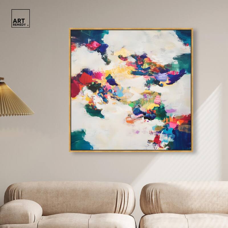 Spectrum Splash Canvas by Art Remedy