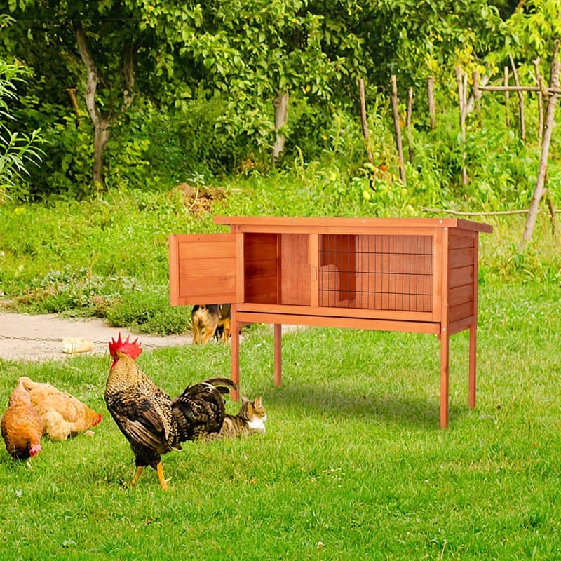 36" Single Deck Waterproof Wooden Chicken Coop - N/A