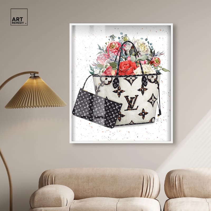 Floral Summer Bag Shadowbox by Art Remedy