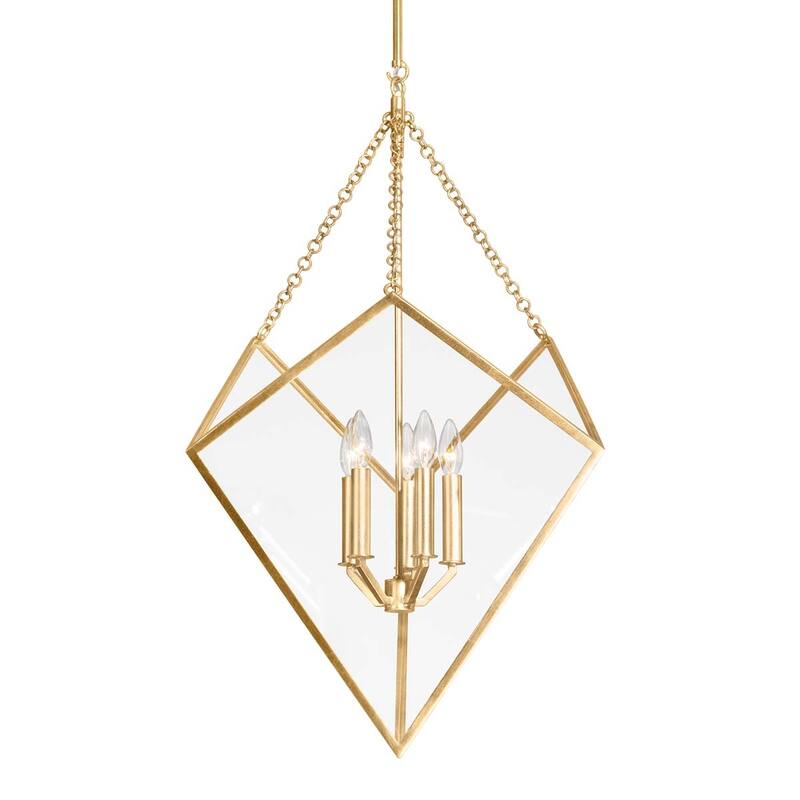 Hudson Valley Lighting 2534 Brookfield 24" Wide Multi Light Pendant - Vintage Gold Leaf