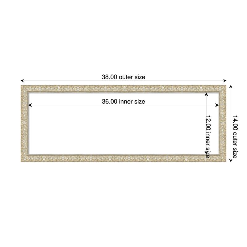 Lila Framed Dry Erase Magnetic Board - 38 x 14 in - Lila Silver