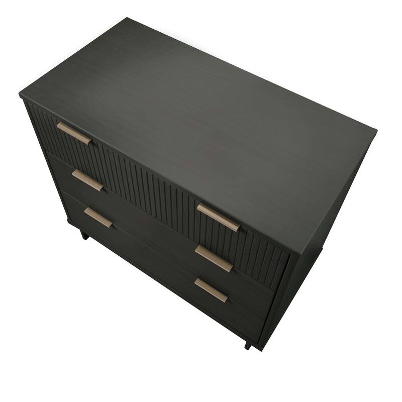 Manhattan Comfort 2-Piece Granville Modern Solid Wood Standard Dresser and Nightstand Set