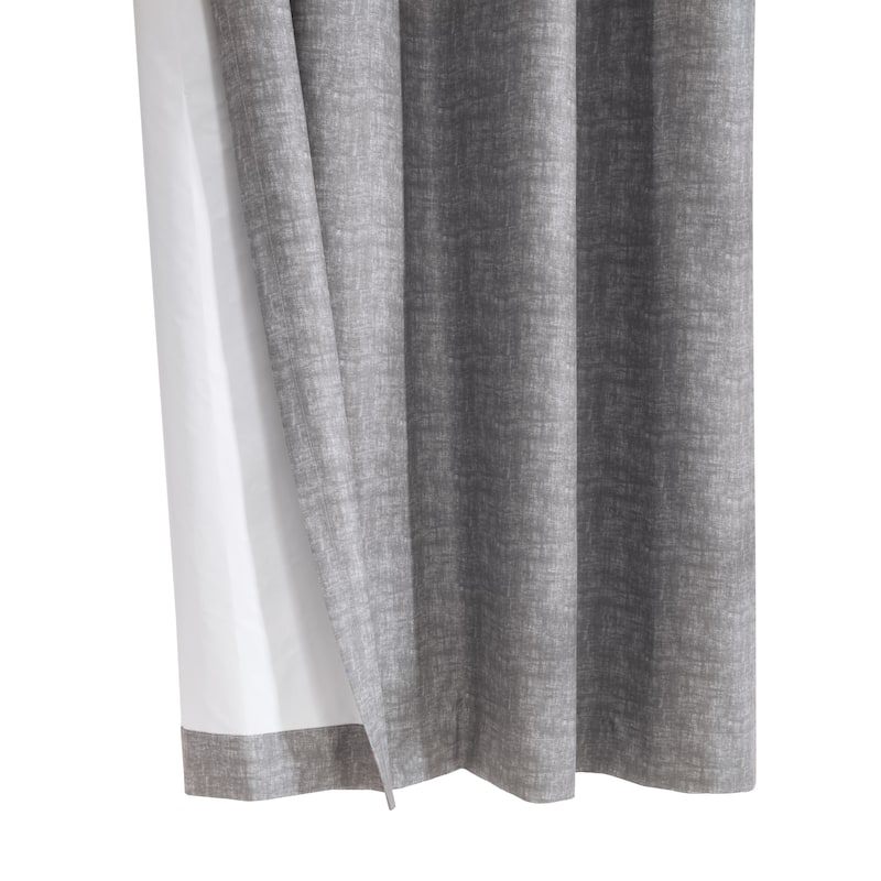 Mason Texture Printed Blackout Grommet Curtain Panel