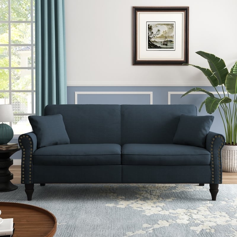Modern 73" Couch Loveseat Upholstered Sofa