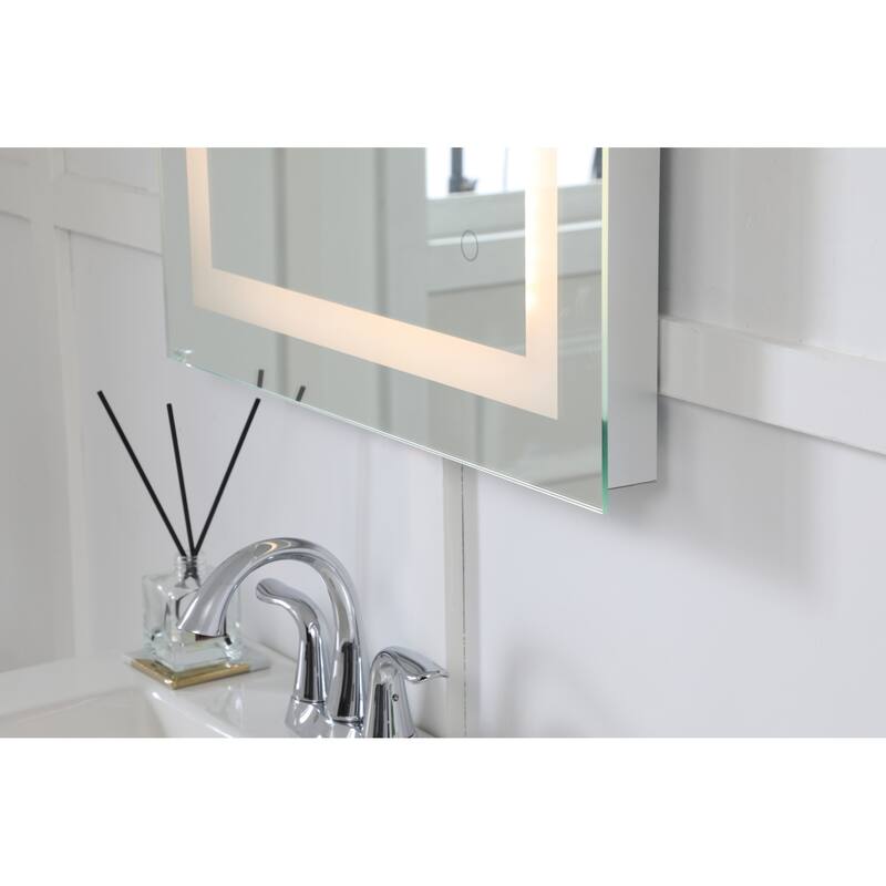 Elegant Lighting Helios 40" x 27" Rectangular Frameless Wall Mounted