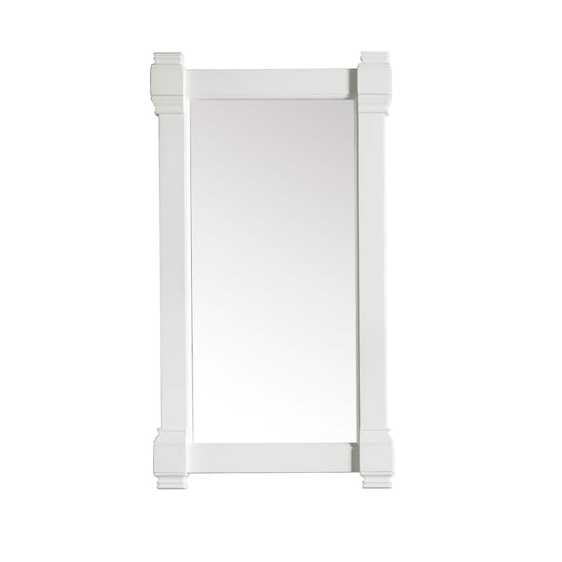 James Martin Vanities Brittany Mirror, Bright White - 22"