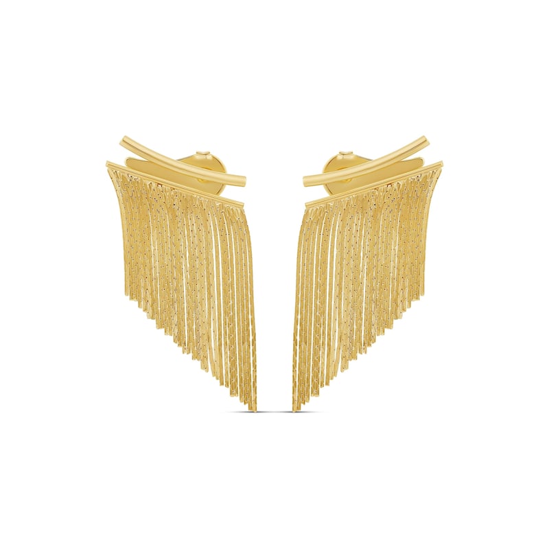 SHYMI Fringe Earrings - Gold - Small