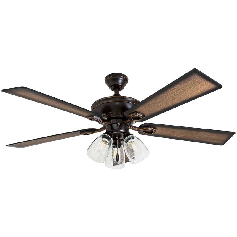 The Gray Barn Hanley Hill Rustic 3-light Ceiling Fan in Oil Rubbed Bronze