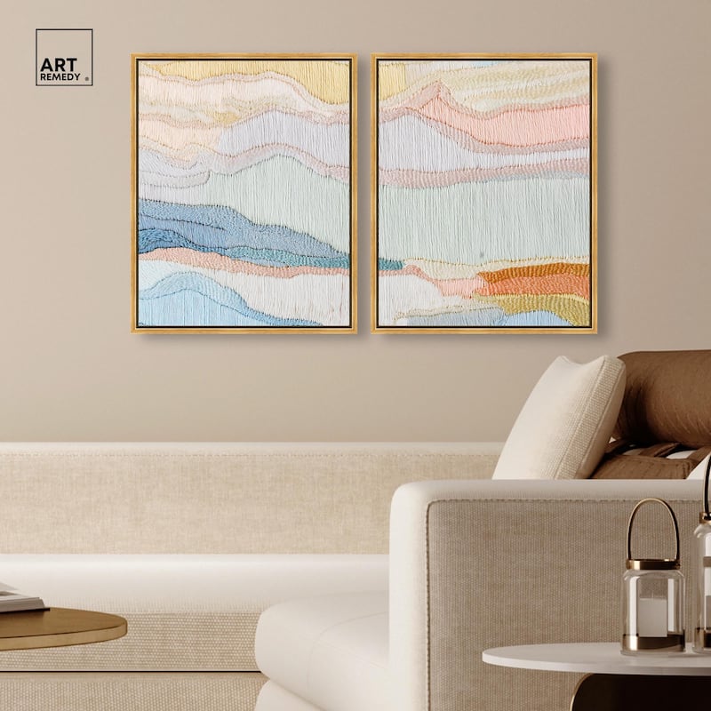 Gentle Breeze II Canvas Set of 2 by Art Remedy