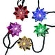 preview thumbnail 2 of 3, Kurt Adler 15.7-Foot UL 20-Light Multicolor LED Clear Lotus Flower Light Set With Green Wire