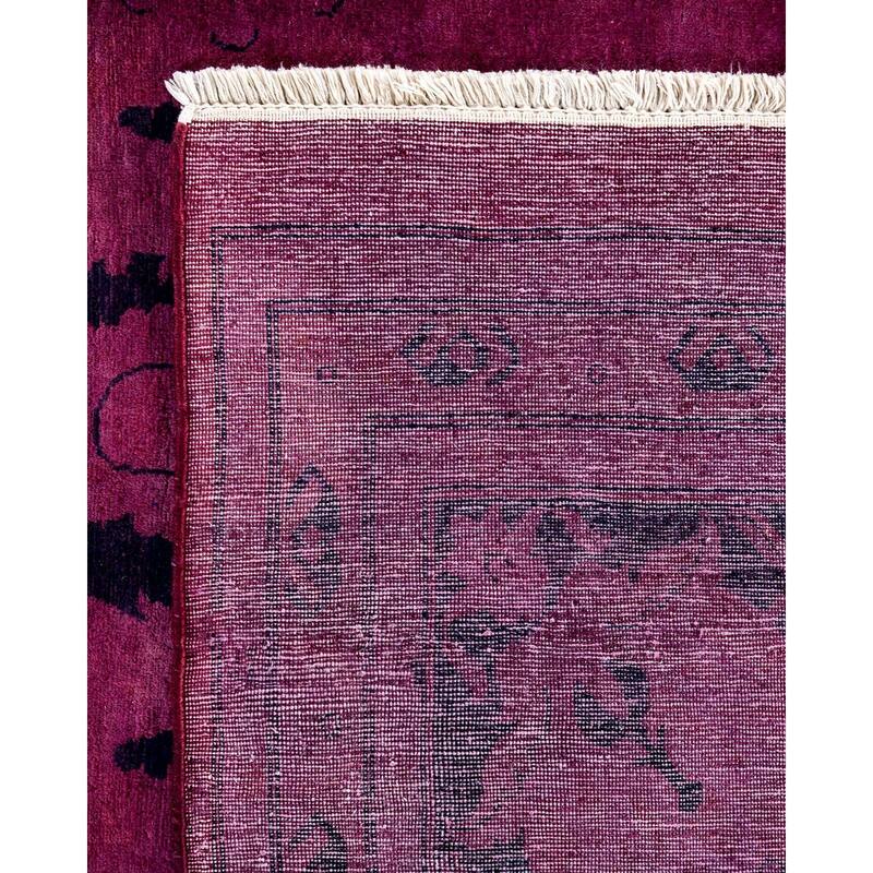 Fine Vibrance, One-of-a-Kind Hand-Knotted Area Rug - Black, 9' 2" x 12' 1" - 9' 2" x 12' 1"