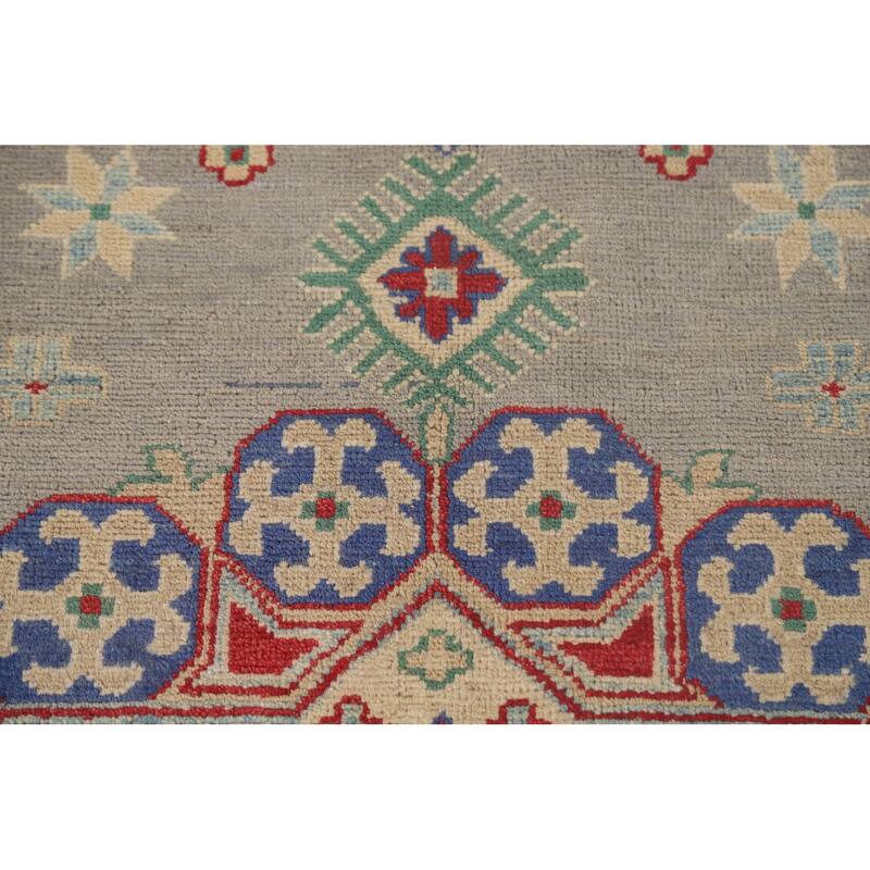 Kazak Area Rug Hand-Knotted Oriental Wool Carpet - 8'7"x 11'8"