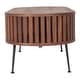 preview thumbnail 3 of 7, Aurelle Home Mid-Century Modern Rounded Coffee Table