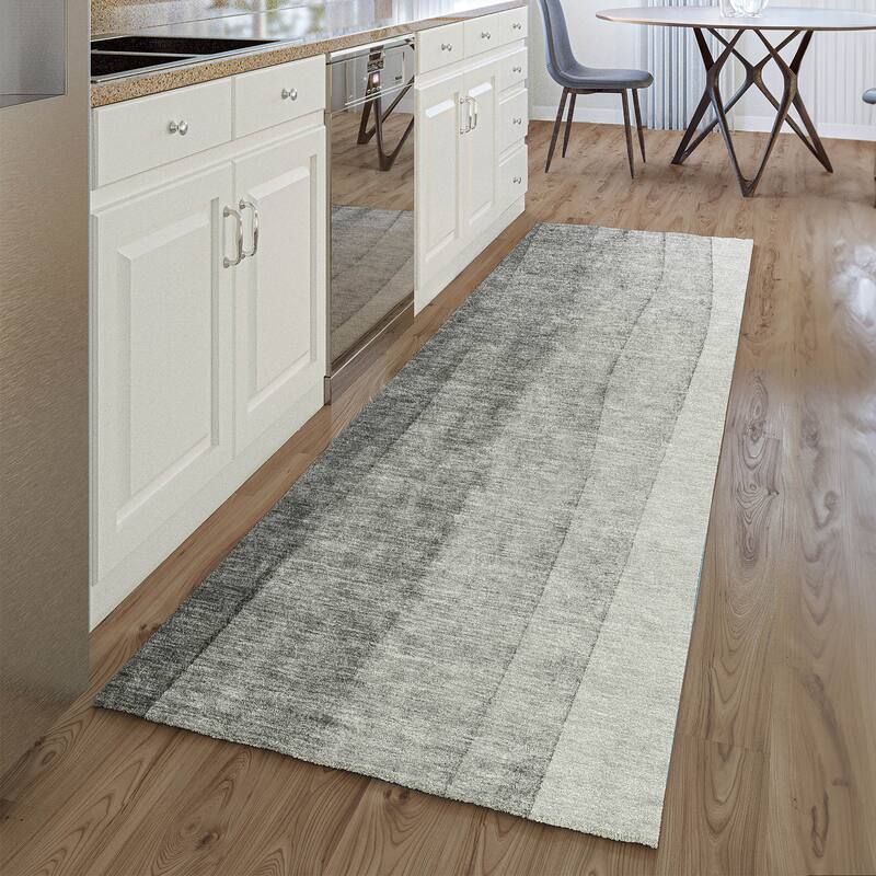 Premium Washable Super Soft Chunky Ombre Mayfield Rug - Gray - 2' 3" x 7' 6" - Runner