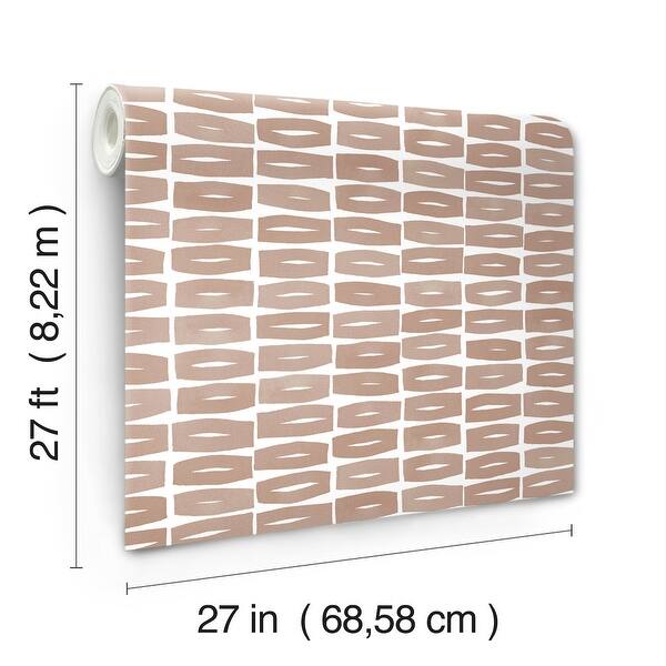 York Wallcoverings Modernist Motif Terracotta Wallpaper