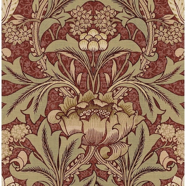 carla motif wallpaper   red