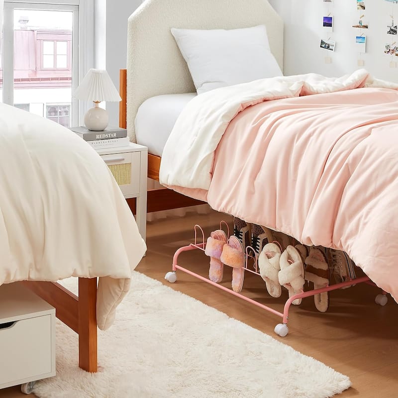 Suprima® Rolling Underbed Shoe Holder with Wheels by DormCo