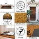 preview thumbnail 4 of 4, Long Front Door Mat Bonjour Rug 30x10 Black - 30 L x 10 W x 5/8 H