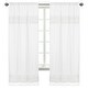 preview thumbnail 1 of 3, White Boho Bohemian 84in Window Treatment Curtain Panel Pair - Solid Shabby Chic Princess Luxurious Luxury Elegant Tassel Fringe