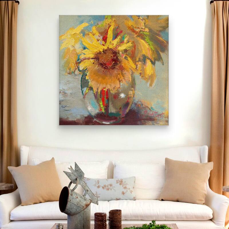 Water Globe Blossoms by Beth Forst Canvas Art Print