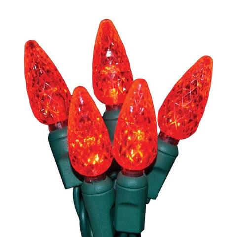 Celebrations Platinum LED C6 Red Christmas Lights