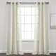 Lush Decor Avon Trellis Grommet Sheer Window Curtain Panel Pair - 38"wx84"l - Neutral