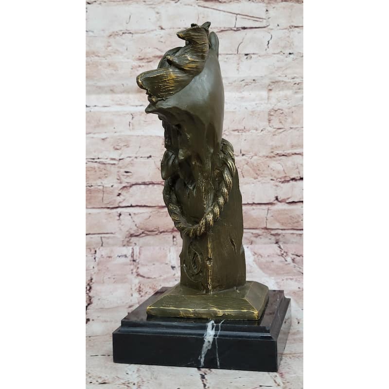 Bronze Horse Head Bust With Rope – Western Equestrian Sculpture