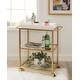 preview thumbnail 7 of 24, Kate and Laurel Giles Metal Bar Cart with Tray - 28x13x30