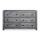 preview thumbnail 8 of 21, Grain Wood Furniture Montauk 6-drawer Dresser Rustic Grey