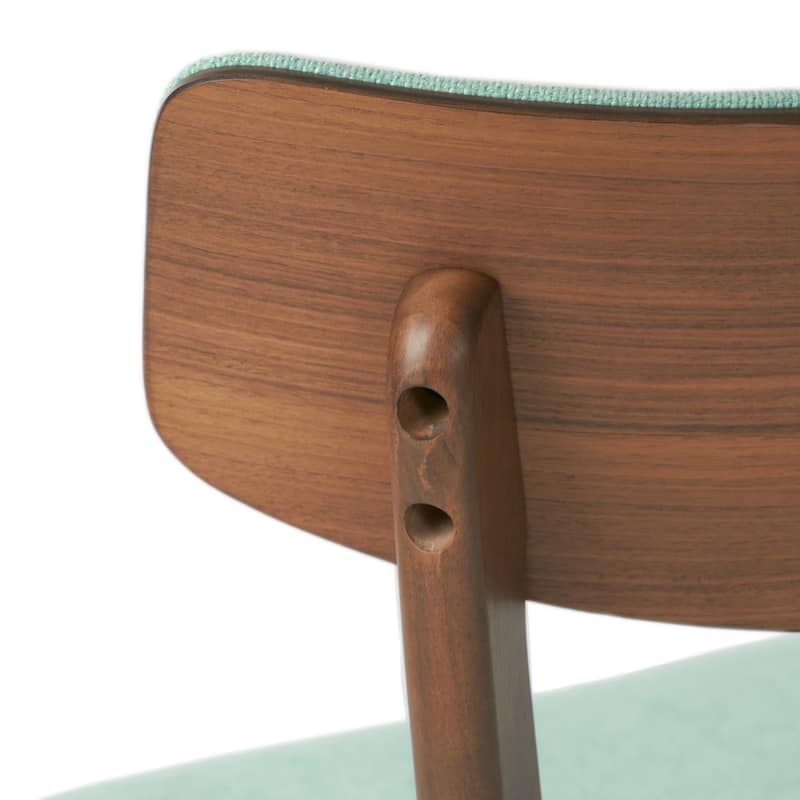 Christopher Knight Home-Chazz Mid-Century Modern Upholstered Rubberwood Dining Chairs (Set of 2/4)