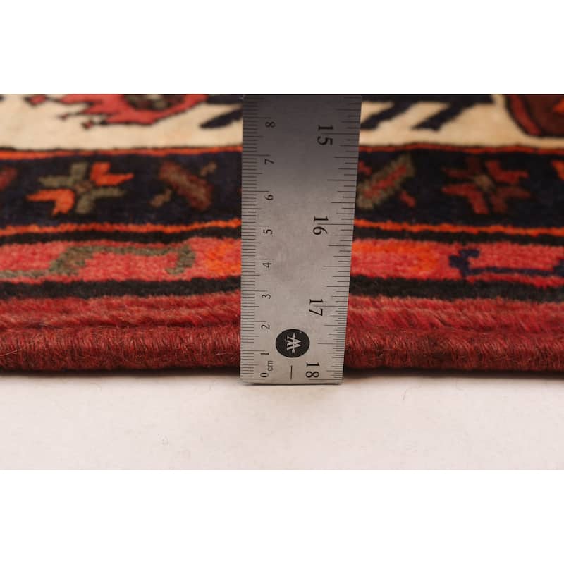 ECARPETGALLERY Hand-knotted Andelz Red Wool Rug - 3'5 x 4'8