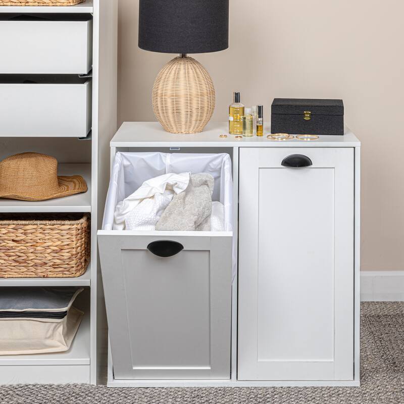 Household Essentials Laundry Sorter Cabinet - White