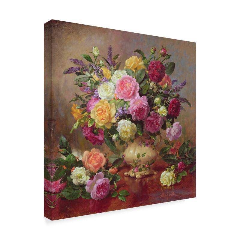Albert Williams 'Roses from a Victorian Garden' Canvas Art