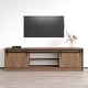 preview thumbnail 6 of 18, Meble Furniture Granero 04 TV Stand (79"W x 22"H) for up to 85" TVs - 78"W x 22"H Walnut