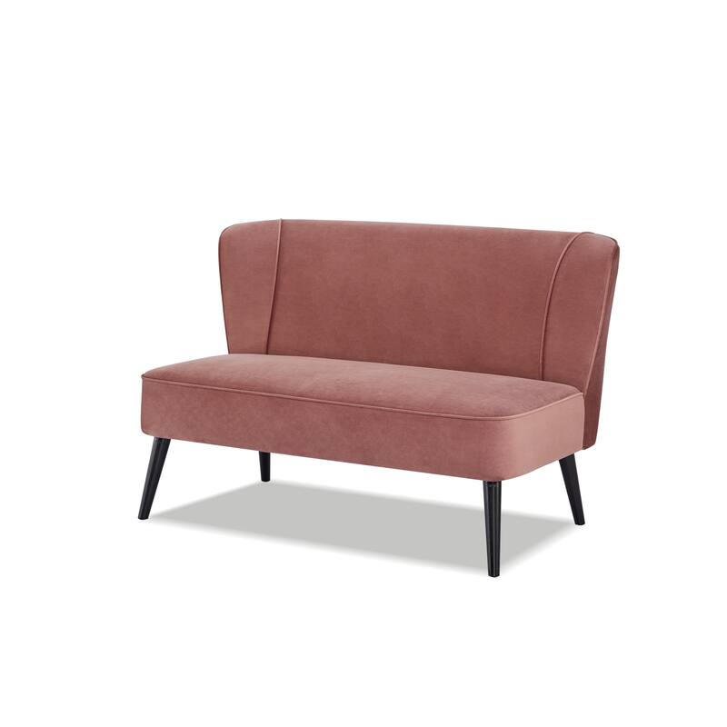 Artdeco Home - Porch & Den Brooklawn Wingback Mid-century Loveseat