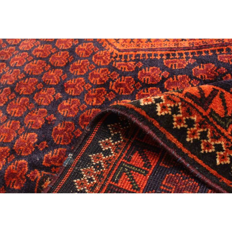 ECARPETGALLERY Hand-knotted Teimani Dark Navy Wool Rug - 2'11 x 4'7