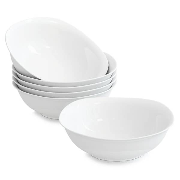 MALACASA Elisa 6 Piece Porcelain Dessert Plates - Bed Bath