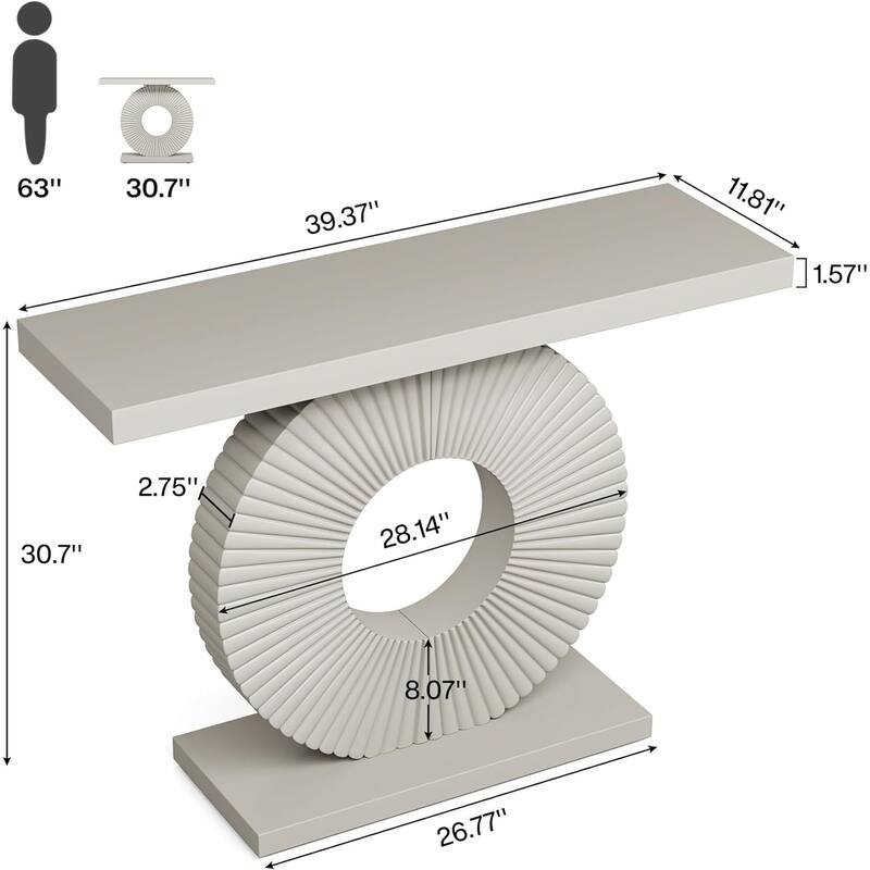 40 inches Modern Console Table Entryway Sofa Accent Table for Living Room