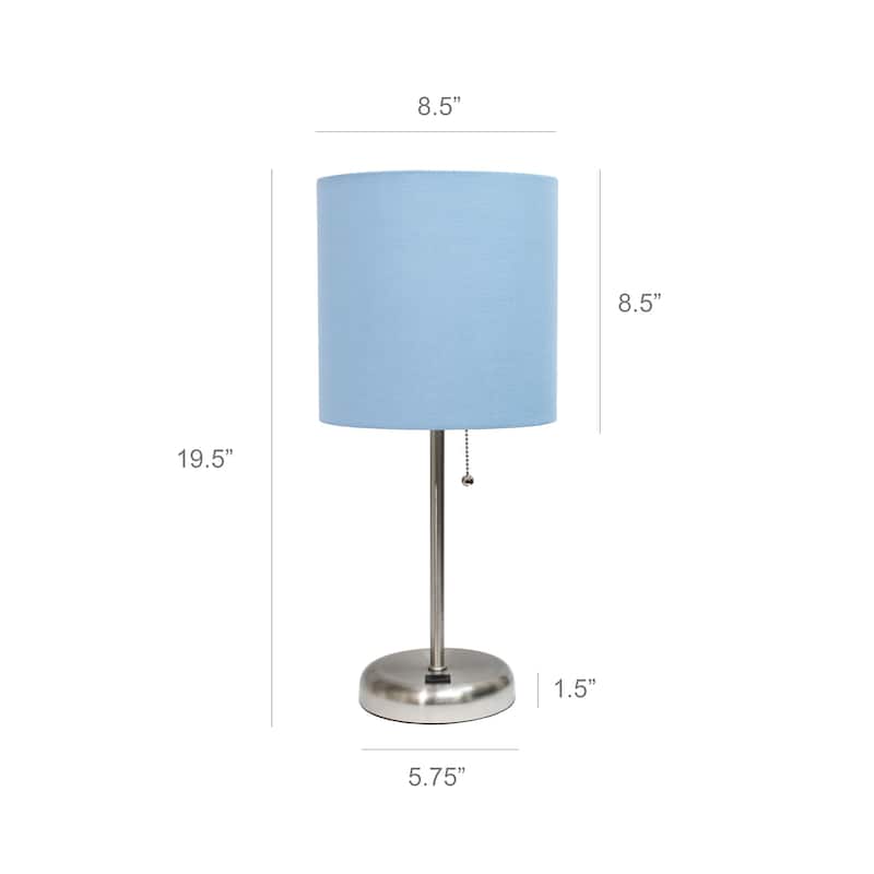 Simple Designs 19.5" Desk Lamp with Feit LED Bulb Included - 19.50