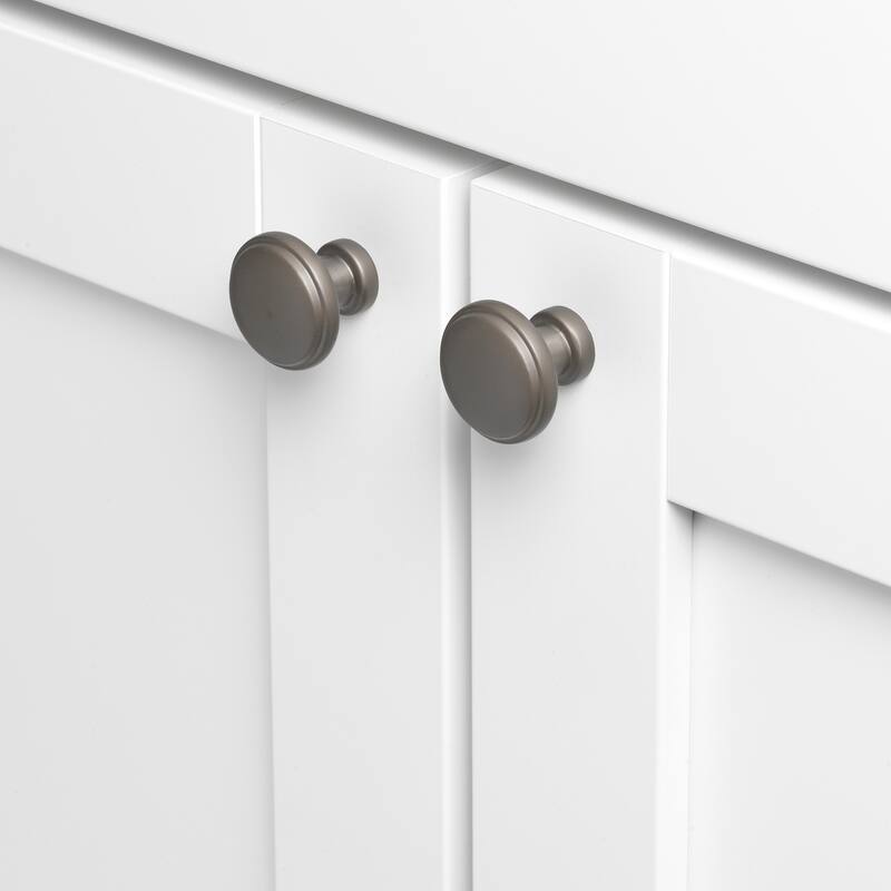 Gliderite 1-1/8 Inch Round Ring Classic Cabinet Knob - 5096-GPH