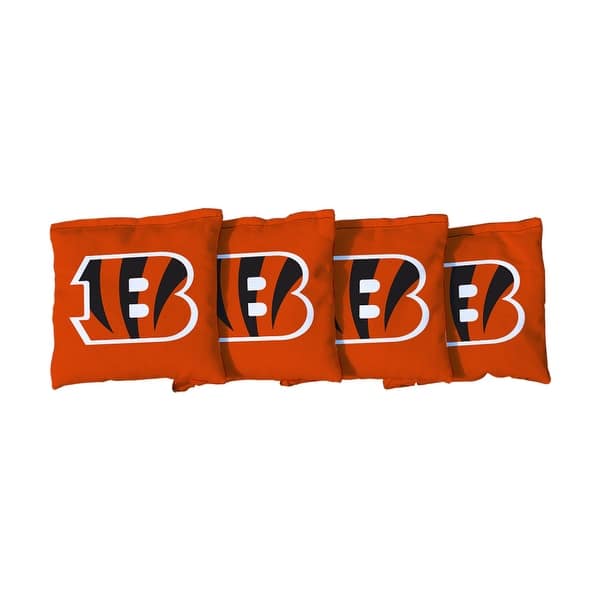 slide 2 of 3, Cincinnati Bengals NFL Football Orange Cornhole Bags All-Weather Resin Filled