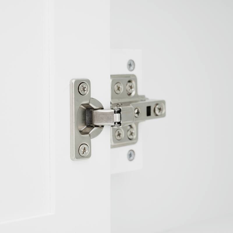 Roomfitters 70.8" Tall Freestanding Bathroom Cabinet with 4 Doors, 1 Drawer and Adjustable Shelves, Modern White