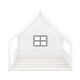preview thumbnail 10 of 10, White Full Pine House Bed with Fence