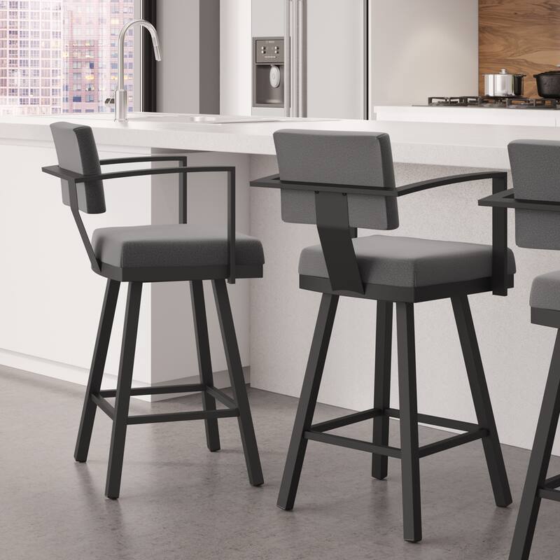 Amisco Akers Swivel Bar Stool