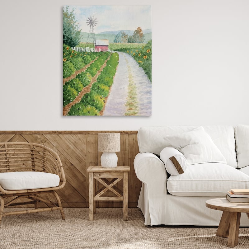 Stupell Tranquil Farm Path Canvas Wall Art Design By Stephanie Fielden