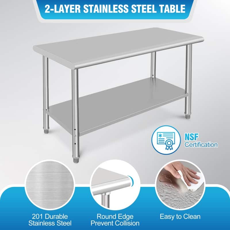 Stainless Steel Table 60 x 24 Inch